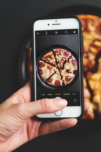 Iphone Photography Of Pizza