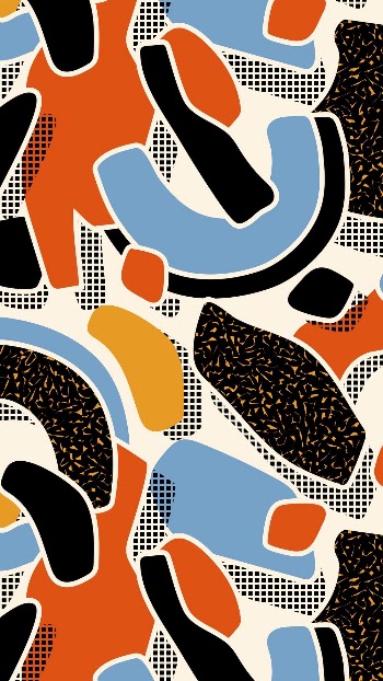 iPhone wallpaper Memphis pattern, colorful | Free Photo - rawpixel