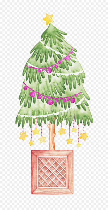 iPhone X Watercolor painting Christmas Illustration - Christmas ...