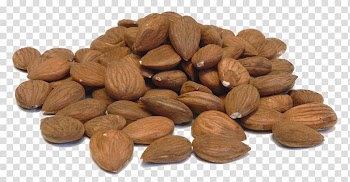 Iranian cuisine Churchkhela Dried fruit Almond, A pile of almonds transparent background PNG clipart