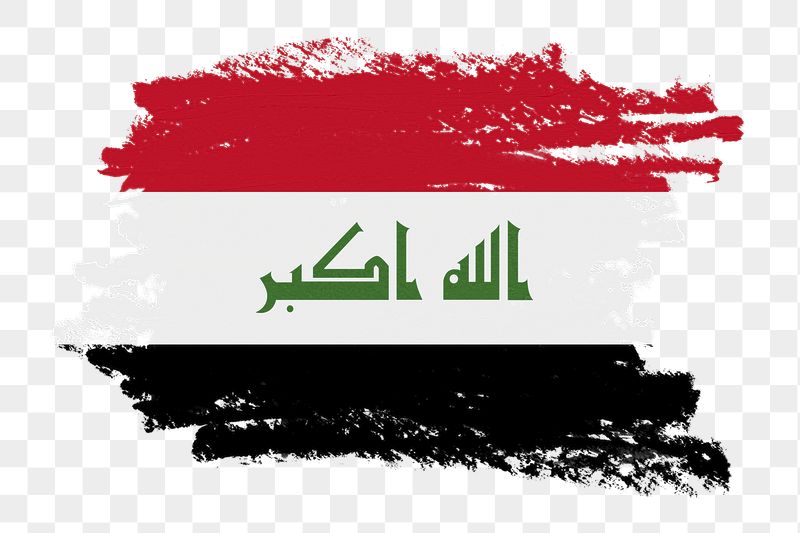 Iraq flag png sticker, paint | Free PNG - rawpixel