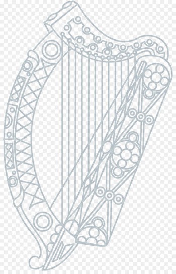 Ireland Scotland Celtic harp Logo - harp 