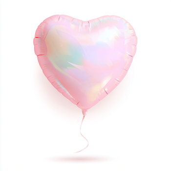 Iridescent Heart Shaped Foil Balloon