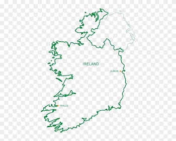 Irish Clipart Ireland Map - Ireland Border Map