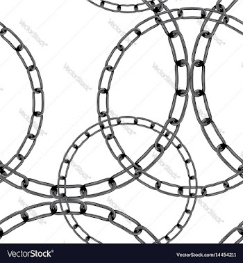 Iron chain background vector image