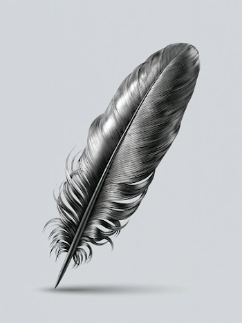 Iron Feather Illustration