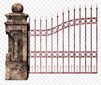 iron gate fence metal architecture