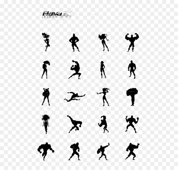 Iron Man Spider-Man Superhero - Silhouette figures 