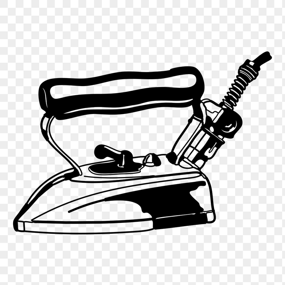 Iron png sticker, vintage object | Free PNG - rawpixel