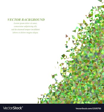 Irregular triangle mosaic background design vector image