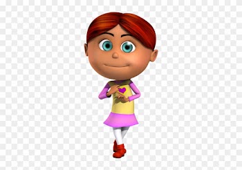 Isabella Readhead Kid 3d Cartoon Character Being Cute - Girl 3d Cartoon Png