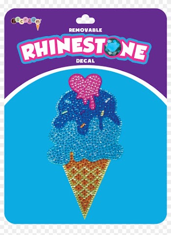 Iscream Rainbow And Clouds Removable Rhinestone Decals