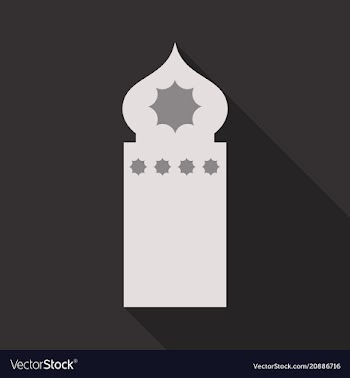Islamic design glow mosque interior for ramadan vector image