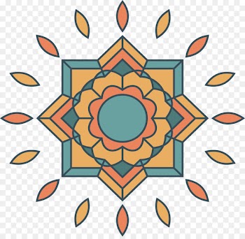 Islamic geometric patterns Pattern - Ray effect color pattern 