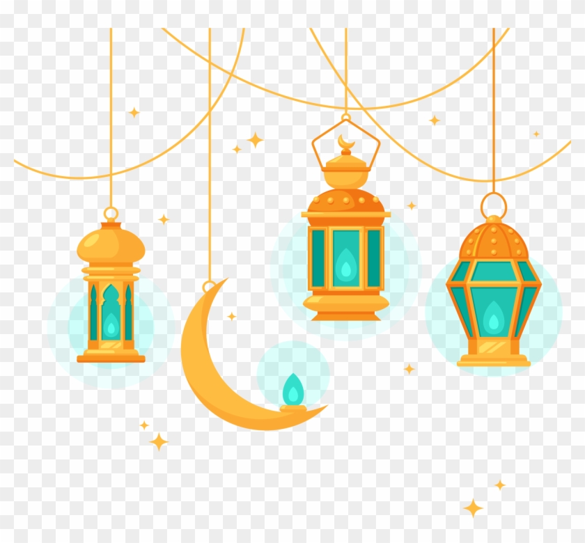 Islamic Lantern Decorations Free Png And Vector - Islamic Lantern Png