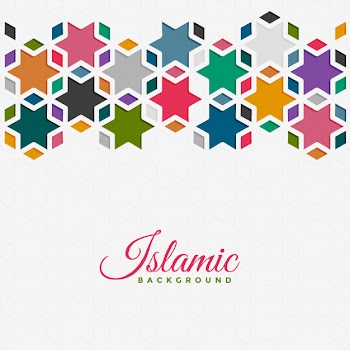 Islamic pattern background in colorful style Free Vector