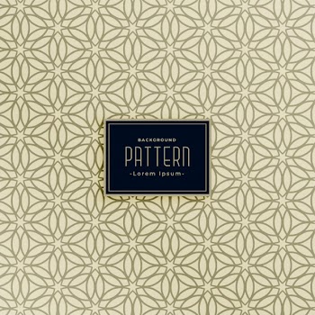 Islamic style line pattern background Free Vector