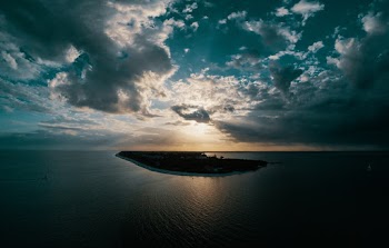 Island Between Ocean