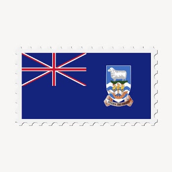 Island Falklands flag collage element, | Free PSD - rawpixel