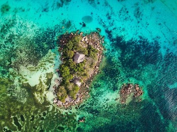 island on body of water