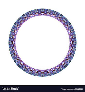 Isolated abstract colorful geometrical mosaic vector image