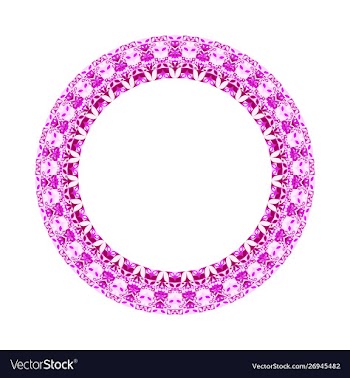 Isolated abstract colorful tiled mosaic circle vector image