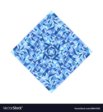 Isolated abstract geometrical tiled mosaic vector image