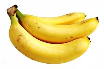 Isolated bananas