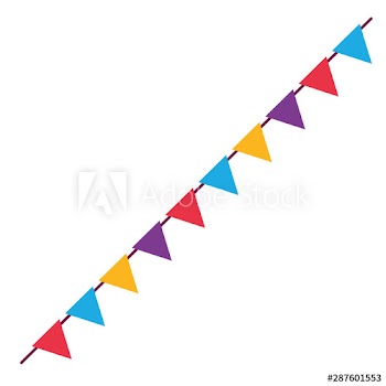 Isolated banner pennant design