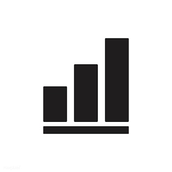Isolated bar chart icon on white background | Free stock vector - 457559