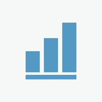 Isolated bar chart icon on white background | Free stock vector - 457631