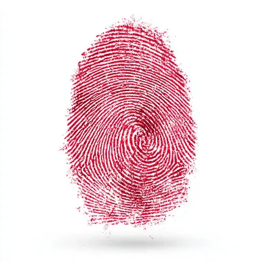 Isolated Biometric Fingerprint Pattern on White Background Isolated Biometric Fingerprint Pattern on White Background