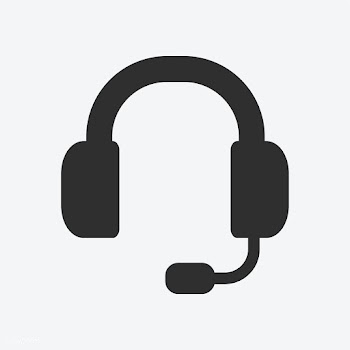Isolated black headphones on white background | Free stock vector - 457551