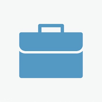 Isolated blue business bag icon | Free stock vector - 457633
