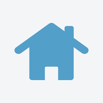 Isolated blue home icon on white background | Free stock vector - 457522