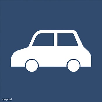 Isolated car on blue background | Free stock vector - 457640