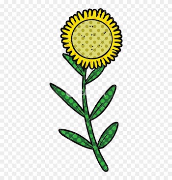 Isolated Cartoon Sunflower - Lithuanian Nationalists