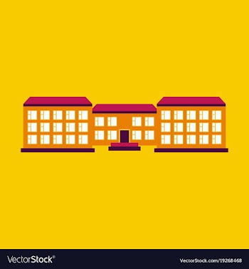Isolated city buildings icon public building vector image