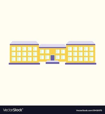 Isolated city buildings icon public building vector image