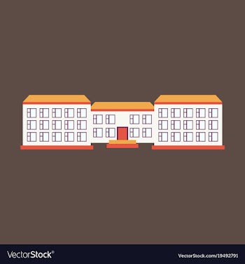 Isolated city buildings icon public building vector image