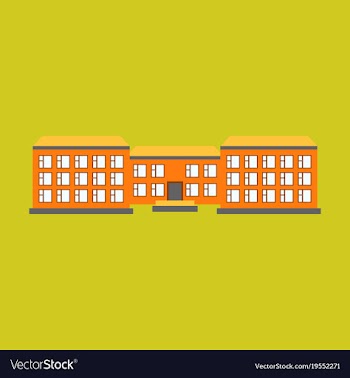 Isolated city buildings icon public building vector image