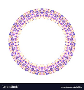Isolated colorful abstract geometrical mosaic vector image