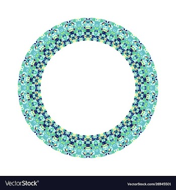 Isolated colorful abstract geometrical tiled vector image