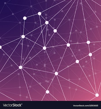 Isolated colorful chemical cells logo genetic vector image