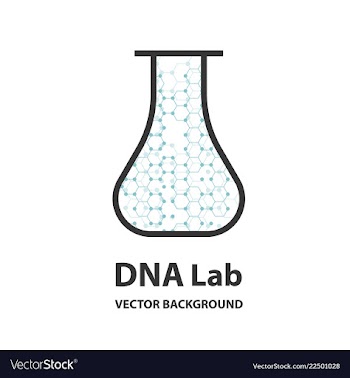 Isolated colorful chemical cells logo genetic vector image