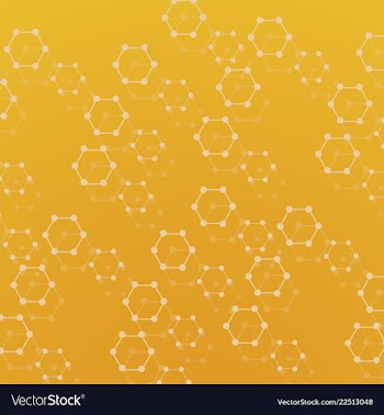 Isolated colorful chemical cells logo genetic vector image