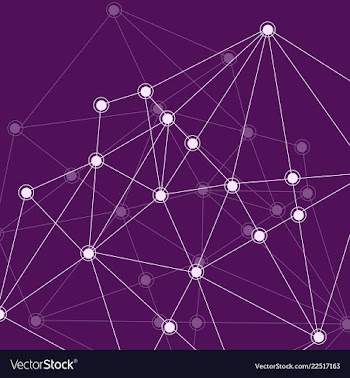 Isolated colorful chemical cells logo genetic vector image