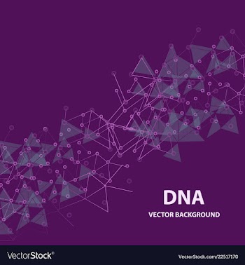 Isolated colorful chemical cells logo genetic vector image