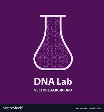 Isolated colorful chemical cells logo genetic vector image