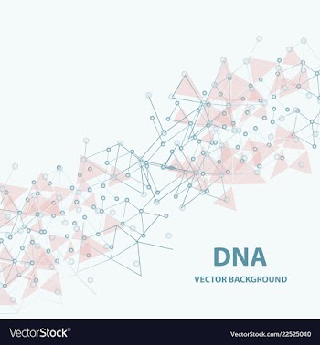 Isolated colorful chemical cells logo genetic vector image